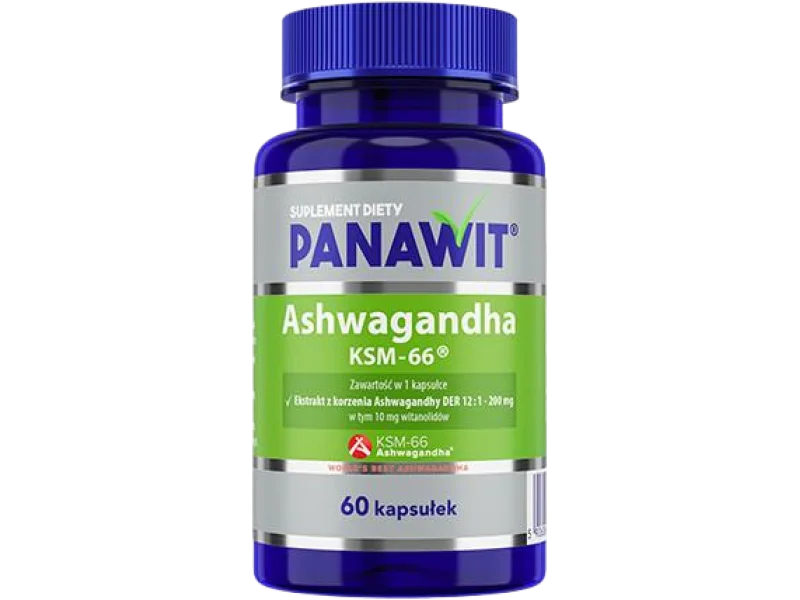 Panawit, Ashwagandha KSM-66, kapsułki, 60 kaps.