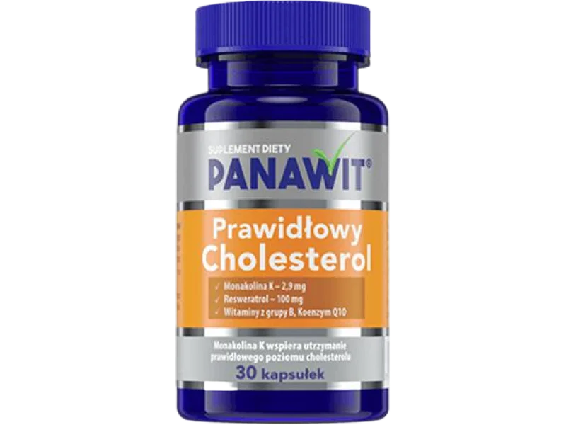 PANAWIT Prawidłowy cholesterol, kapsułki, 30 kaps.