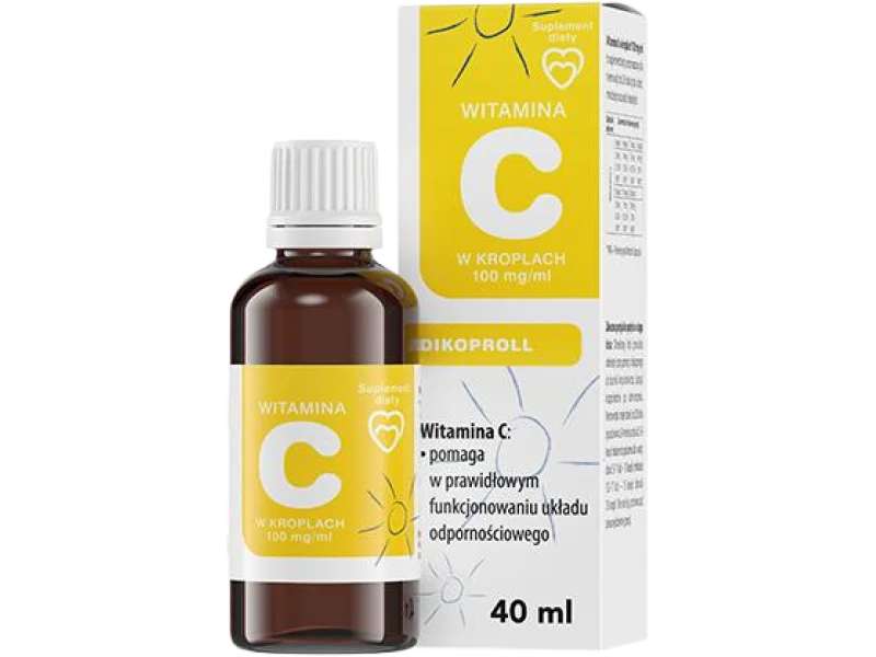 Panawit witamina C w kroplach, krople, 100 mg/ml, 40 ml