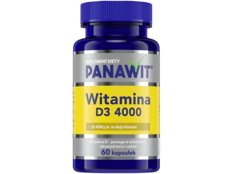 PANAWIT Witamina D3, kapsułki, 4000 j.m., 60 kaps.