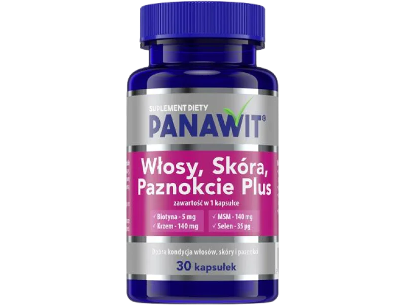 Panawit włosy, skóra, paznokcie plus, kapsułki, 30 kaps.