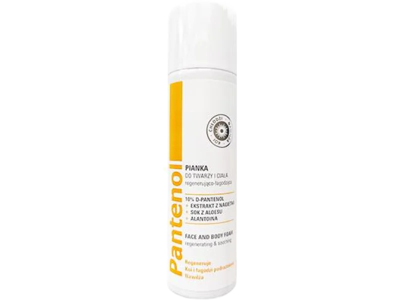 PANTENOL Pianka do twarzy i ciała regenerująco-łagodząca, 150 ml