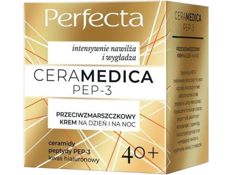 Perfecta CeraMedica PEP-3 przeciwzmarszczkowy na dzień i na noc 40+, krem, 50 ml