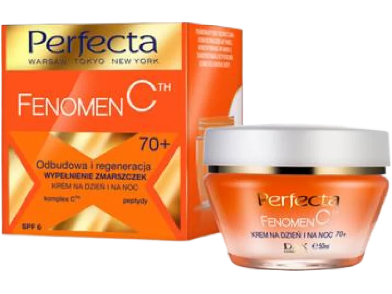 Perfecta Fenomen C 70+ odbudowa i regeneracja, wypełnienie zmarszczek, krem, 50 ml
