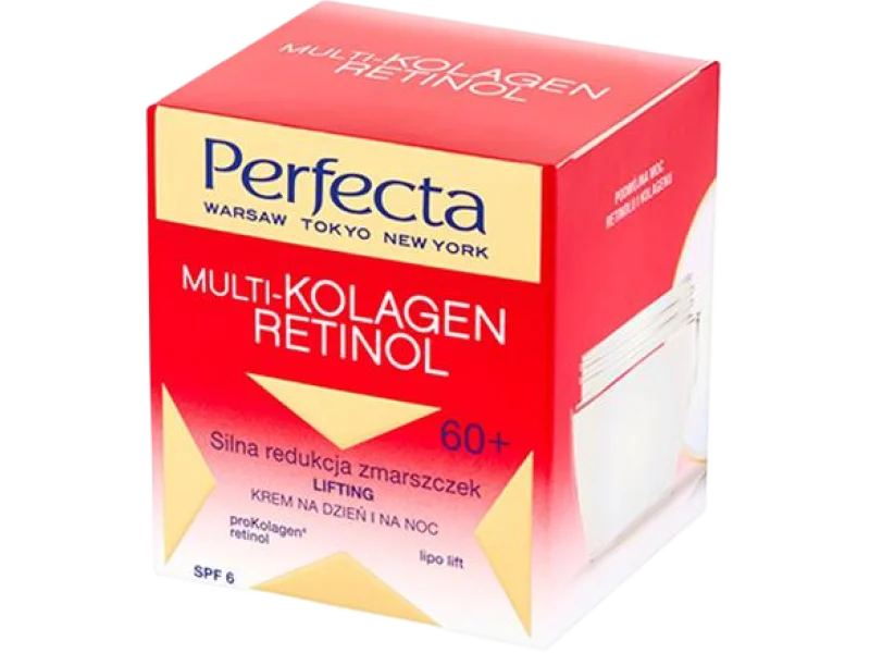 Perfecta Multi-Kolagen Retinol 60+ silna redukcja zmarszczek, krem, 50 ml