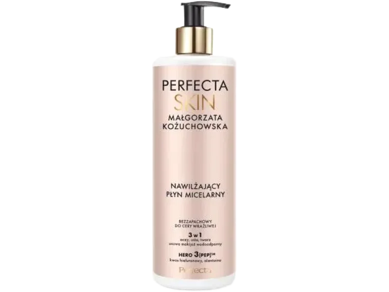 Perfecta Skin by Małgorzata Kożuchowska, nawilżający płyn micelarny 3w1, 400 ml