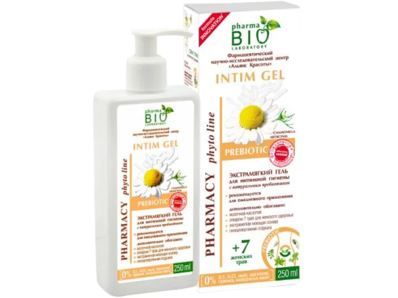 Pharma Bio Wyjątkowo delikatny żel do higieny intymnej z naturalnym prebiotykiem, 250 ml