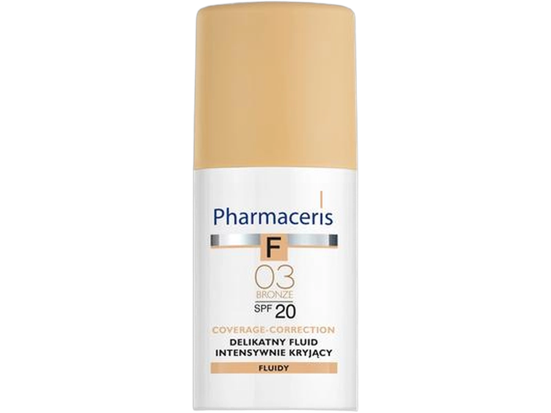 Pharmaceris F fluid intensywnie kryjący 03 Bronze SPF 20, 30 ml