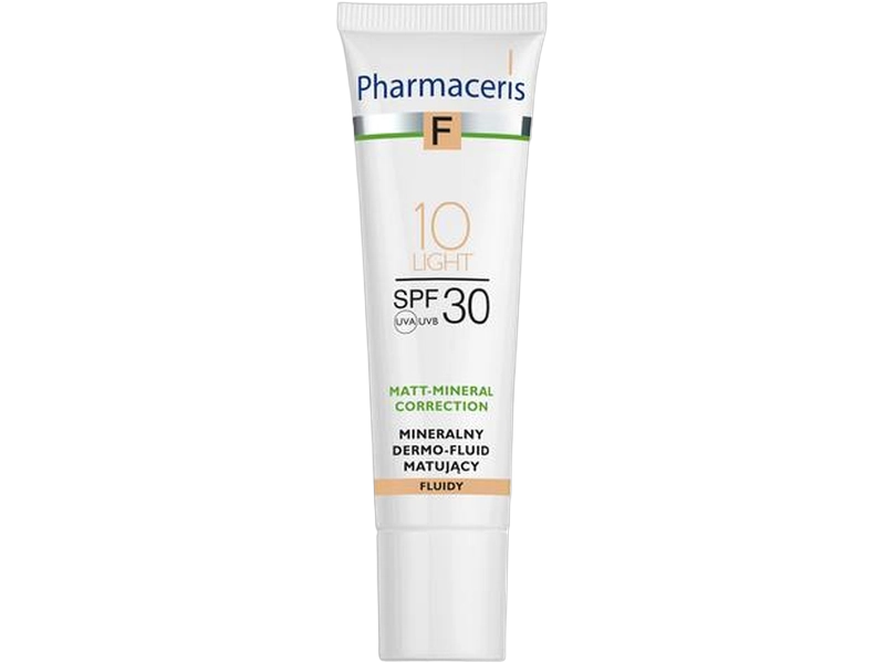 Pharmaceris F mineralny dermo-fluid matujący SPF 30, 10 light, 30 ml
