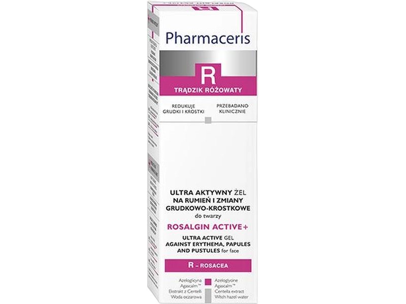 Pharmaceris R ultra aktywny żel na rumień i zmiany grudkowo-krostkowe, 30 ml