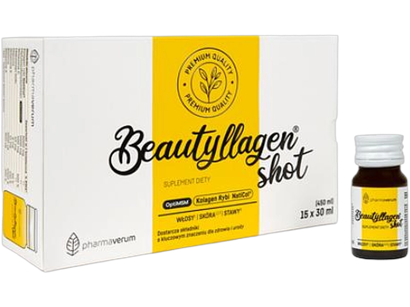 Pharmaverum Beautyllagen shot, płyn, 15 butl.