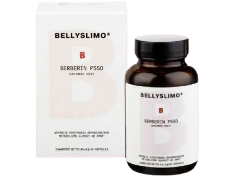 Pharmaverum Bellyslimo Berberin P550, kapsułki, 550 mg, 60 kaps.