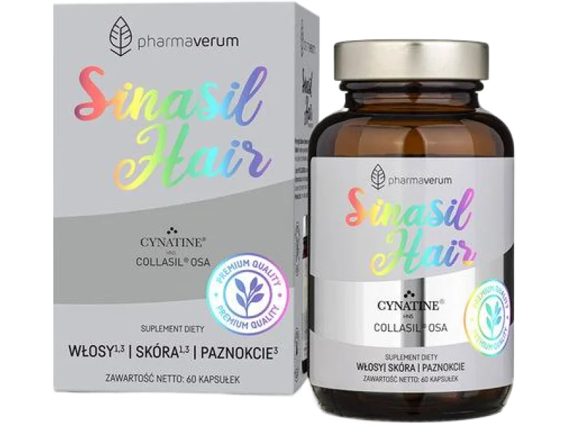 Pharmaverum SinasilHair włosy + skóra + paznokcie, kapsułki, 60 kaps.