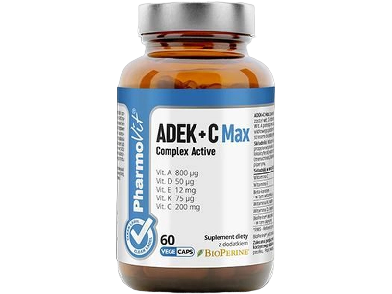 Pharmovit ADEK + C Max complex active, kapsułki, 60 kaps.