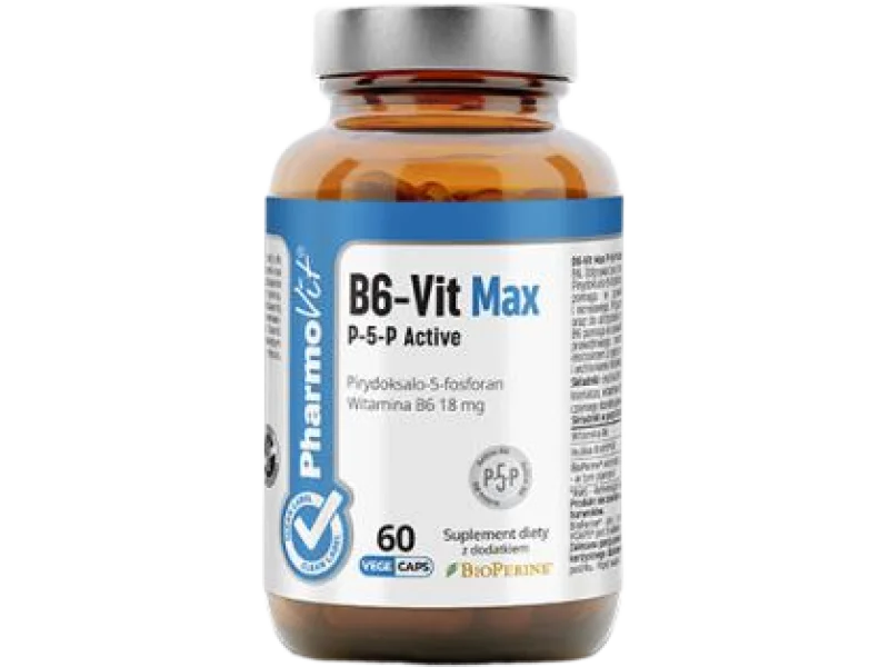 PHARMOVIT B6-Vit Max P-5-P Active, kapsułki, 18 mg, 60 kaps.