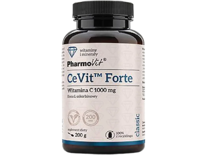 PHARMOVIT CeVit Forte Witamina C 1000 mg, proszek, 1000 mg, 200 g