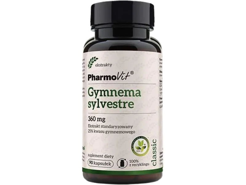PHARMOVIT Gymnema sylvestre Ekstrakt standaryzowany, kapsułki, 360 mg, 90 kaps.