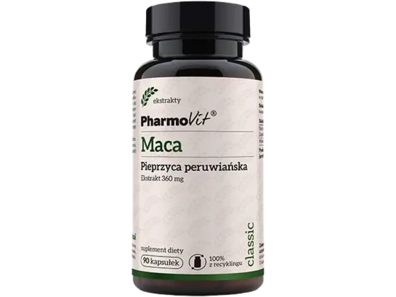PHARMOVIT Maca Pieprzyca peruwiańska, kapsułki, 360 mg, 90 kaps.