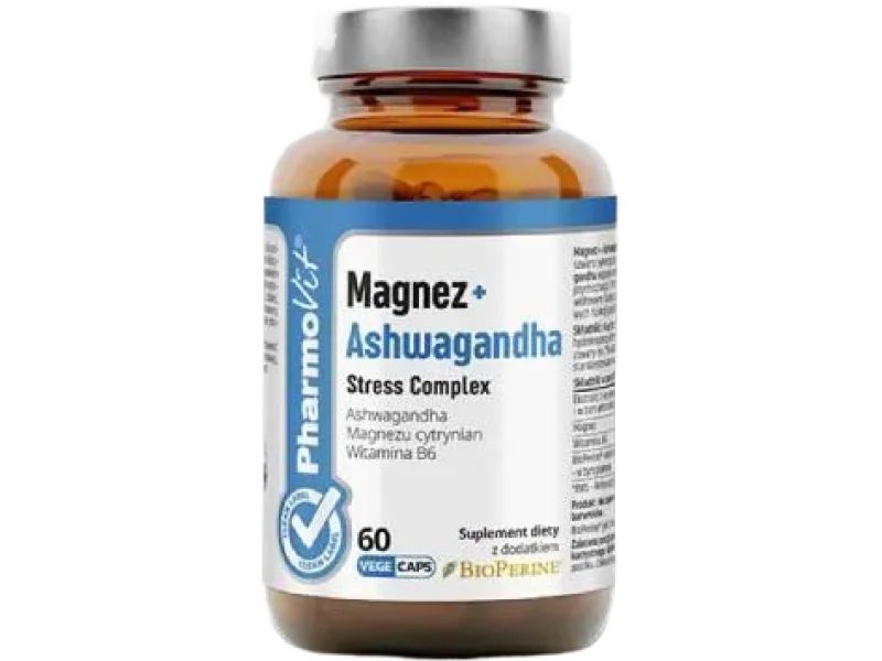 Pharmovit Magnez + Ashwagandha, kapsułki, 60 kaps.