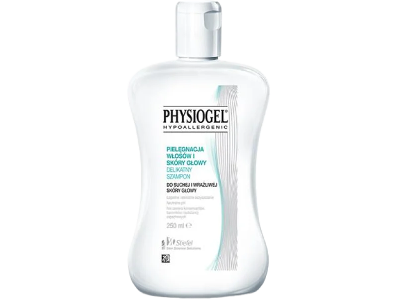 PHYSIOGEL hipoalergiczny do włosów do skóry suchej i wrażliwej, szampon, 250 ml