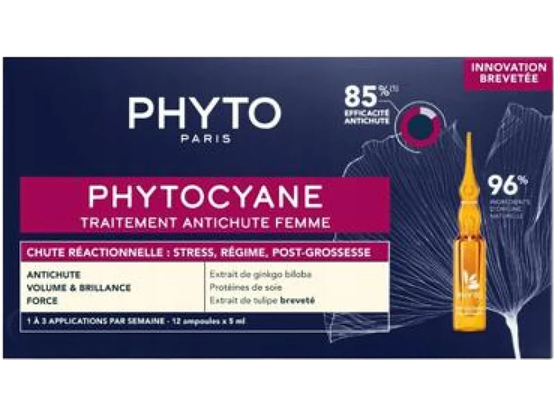 Phyto Phytocyane kuracja przeciw wypadaniu włosów dla kobiet, ampułki, 12 ml