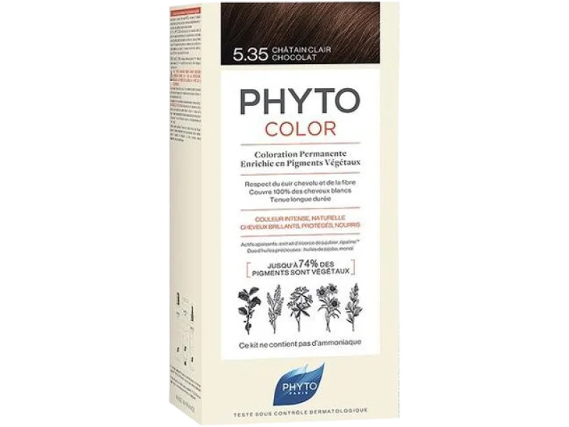 PHYTOCOLOR 5.35 jasny czekoladowy brąz, farba, 50 ml