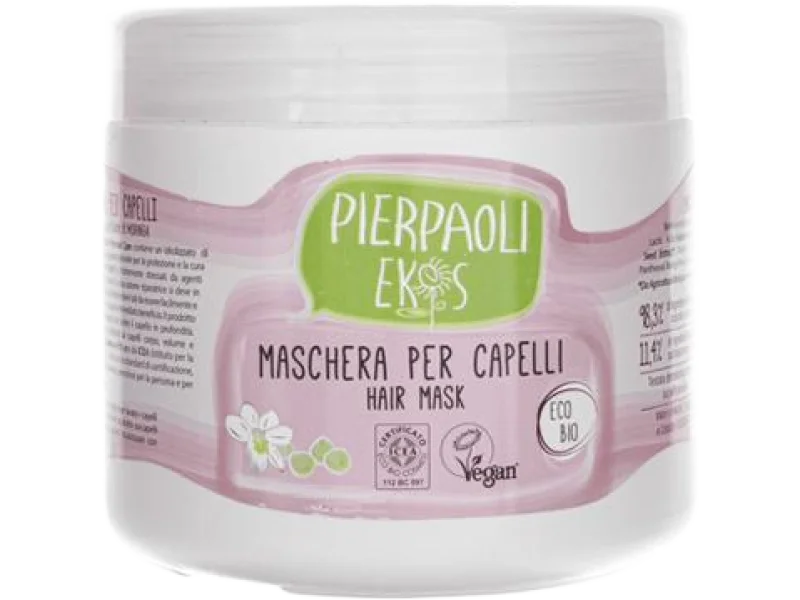 Pierpaoli Ekos maska do włosów z hydrolizowanymi proteinami nasion moringa, 500 ml