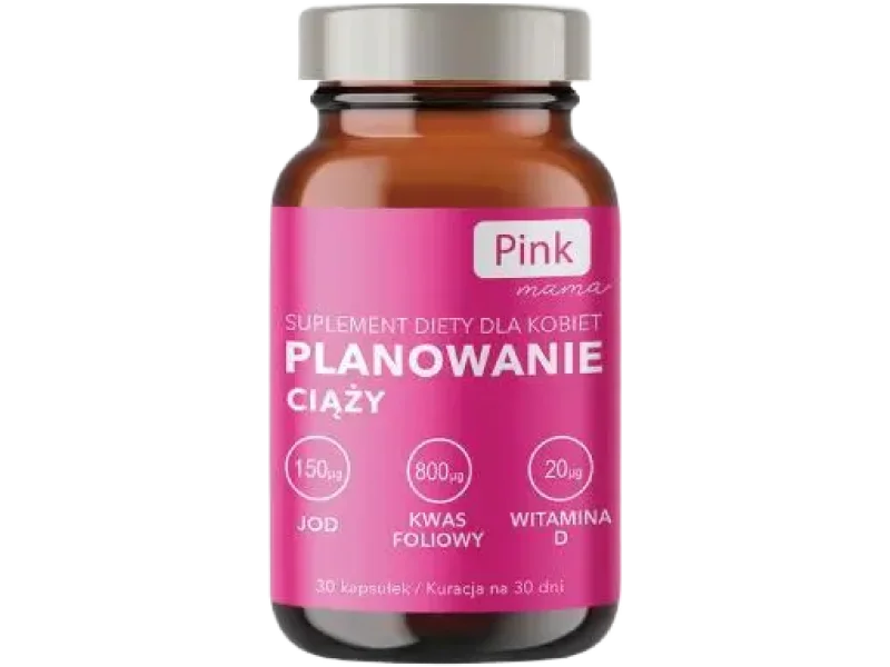 Pink Mama Planowanie ciąży, kapsułki, 30 kaps.