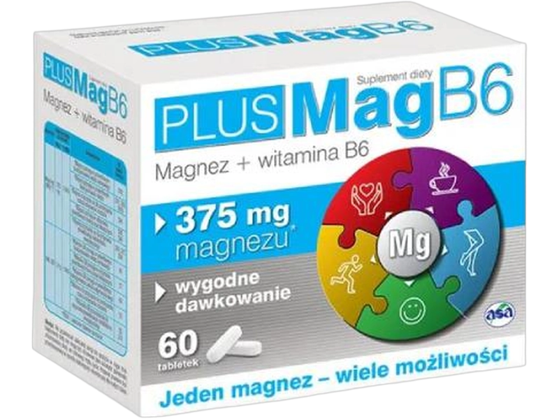 PlusMag B6, tabletki, 60 tabl.