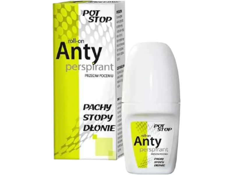 POT STOP Antyperspirant przeciw poceniu, roll-on, 60 ml