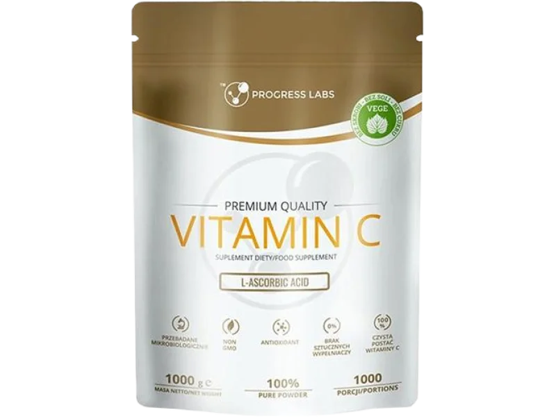 Progress Labs vitamin C, proszek, 1000 mg, 1000 g