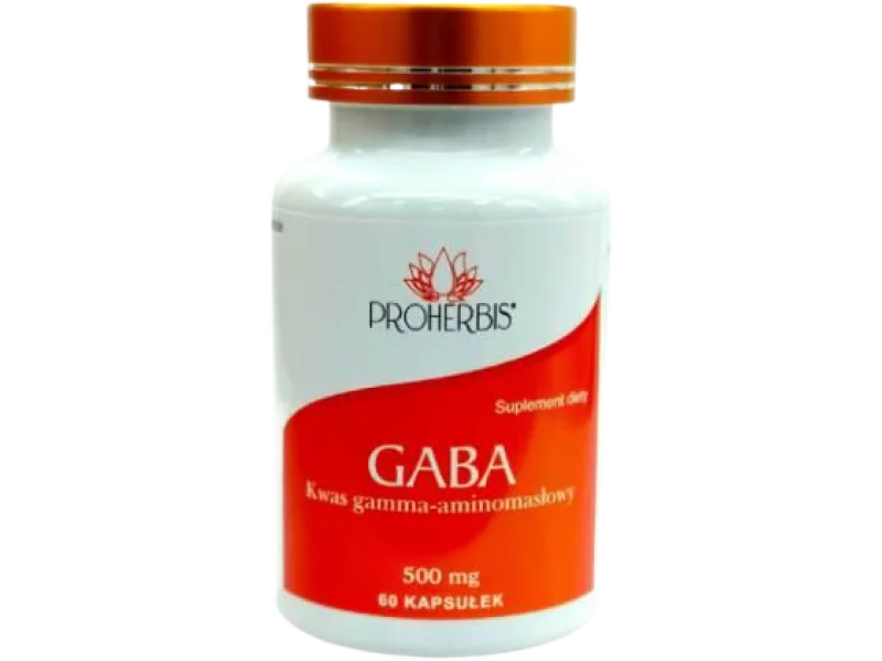 PROHERBIS GABA, kapsułki, 500 mg, 60 kaps.