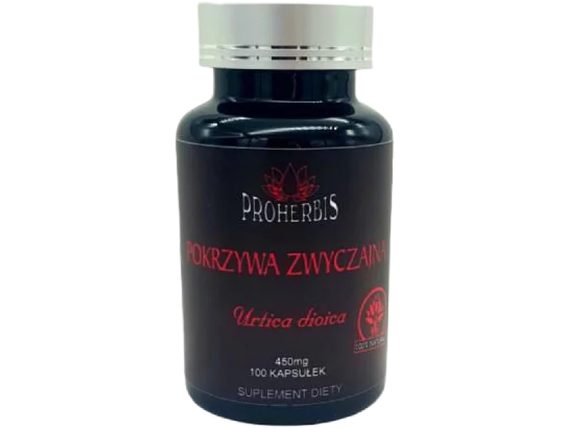Proherbis Pokrzywa zwyczajna, kapsułki, 450 mg, 100 kaps.