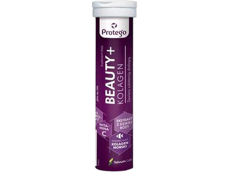 Protego Beauty+ kolagen, tabletki musujące, 20 tabl.