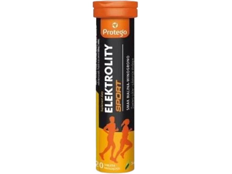 Protego Elektrolity Sport, tabletki musujące, 20 tabl.