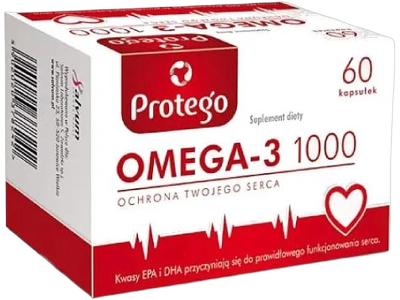 Protego Omega-3 1000, kapsułki, 60 kaps.