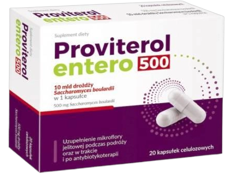 Proviterol Entero, kapsułki, 250 mg, 20 kaps.
