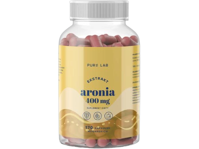 Pure Lab ekstrakt z aronii czarnej, kapsułki, 400 mg, 170 kaps.