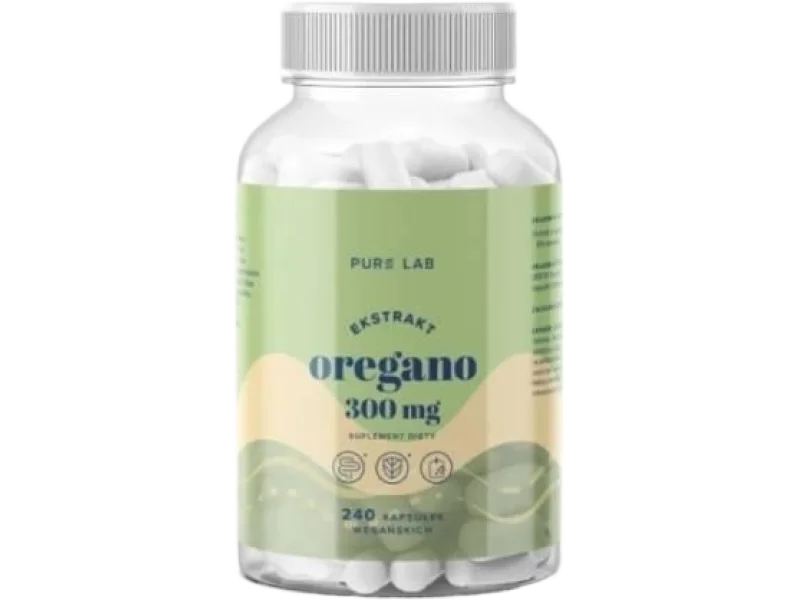 PURE LAB Ekstrakt z oregano, kapsułki, 300 mg, 240 kaps.