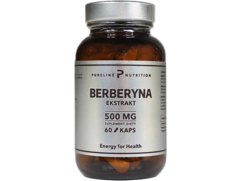 Pureline Nutrition Berberyna Ekstrakt, kapsułki, 500 mg, 60 kaps.