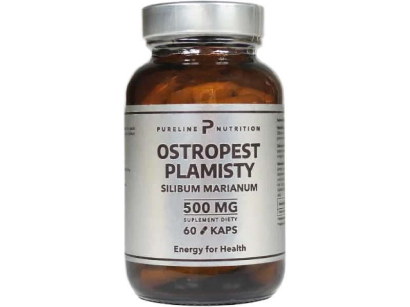 Pureline Nutrition Ostropest plamisty Ekstrakt, kapsułki, 500 mg, 60 kaps.
