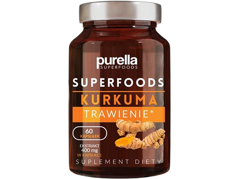 Purella Superfoods Kurkuma, kapsułki, 60 kaps.