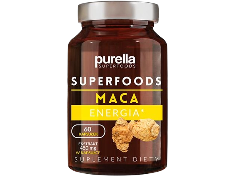 Purella Superfoods Maca, kapsułki, 450 mg, 60 kaps.