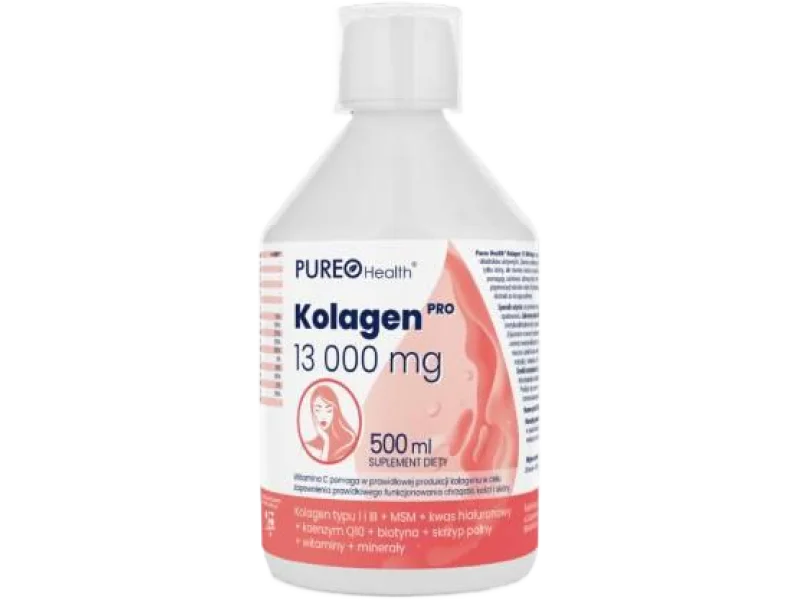 Pureo Health Kolagen Pro 13000 mg o smaku owoców leśnych, płyn, 13000 mg, 500 ml
