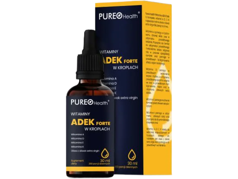 PUREO HEALTH Witamina ADEK Forte, krople, 30 ml