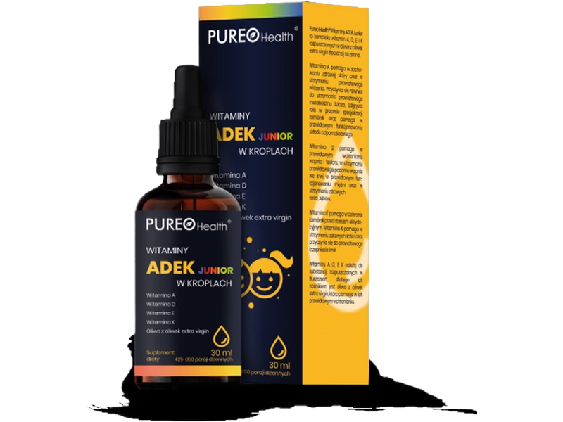 Pureo Health Witamina ADEK Junior, krople, 30 ml