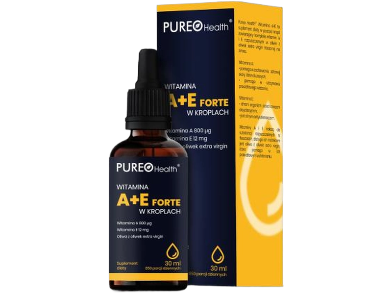 Pureo Health Witamina A+E forte, krople, 30 ml