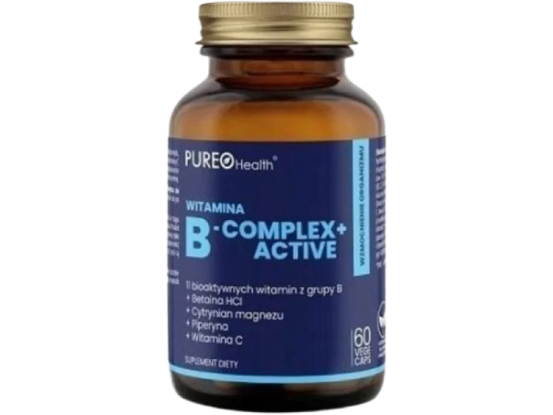 PUREO Health Witamina B-complex + Active, kapsułki, 60 kaps.