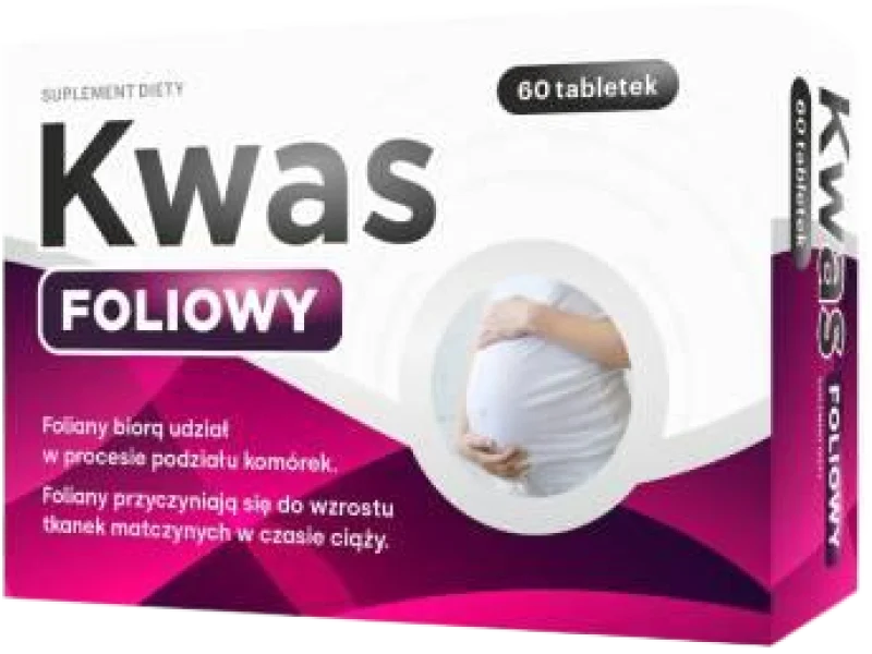 Puwer Kwas foliowy, tabletki, 60 tabl.