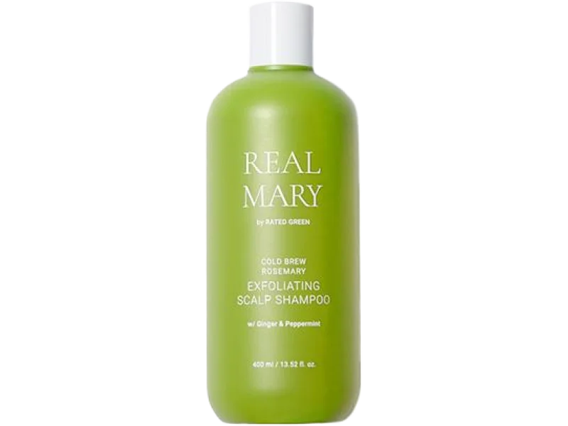 Rated Green Real Mary złuszczający skórę głowy, szampon, 400 ml